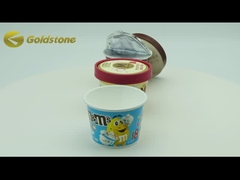 টেকসই গোল্ড ফয়েল আইসক্রিম কাগজ কাপ খাদ্য গ্রেড পুনর্ব্যবহৃত কাগজ কাপ 3.5oz