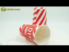 দুধ চা জন্য বৃত্তাকার কাগজ কাপ ফাঁস-প্রতিরোধী এবং পরিবেশ বান্ধব