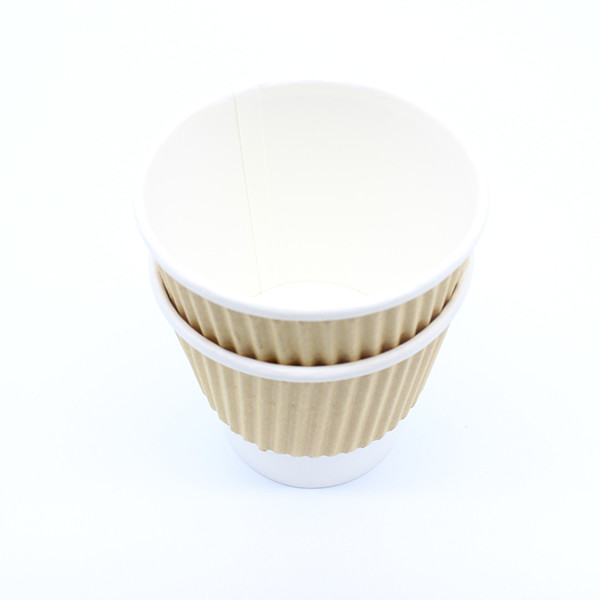 8oz নিরাপদ কভার কফি ডিসপোজেবল পানীয়ের কাপ অন-দ্য-গু-কনস্যুলেশন জন্য 0